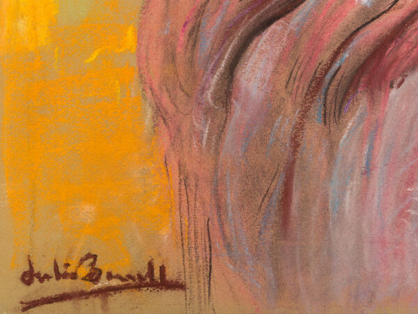 Julio Borrell Pla (1877-1957), Spanish Woman, Pastel, 20th C. - Image 5