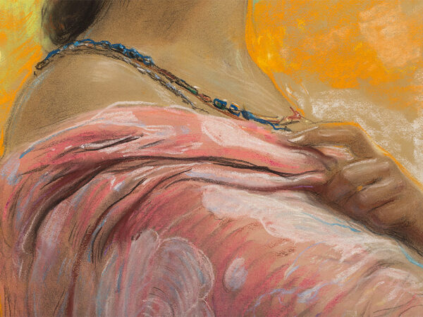 Julio Borrell Pla (1877-1957), Spanish Woman, Pastel, 20th C. - Image 3