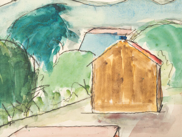 Rudolf Petrik, Gardens, Watercolor, Austria, c. 1950 - Image 4