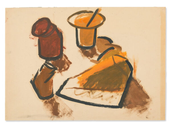 Rudolf Petrik, Table Still Life Mixed Media, c. 1950