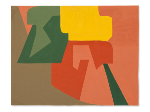 Rudolf Petrik, Abstract Color Forms, Gouache, c. 1955
