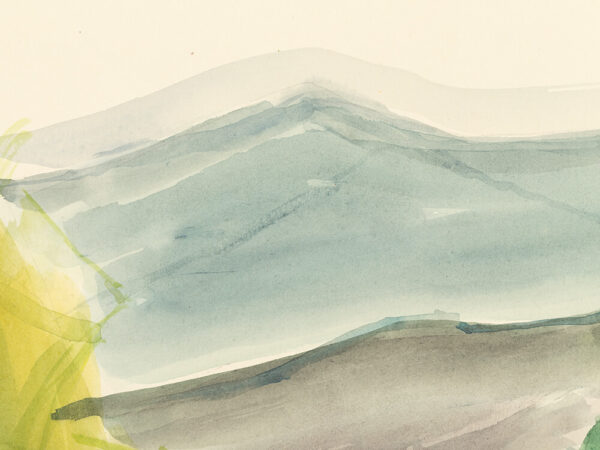 Rudolf Petrik, Alpine Landscape, Watercolor, c. 1950 - Image 3