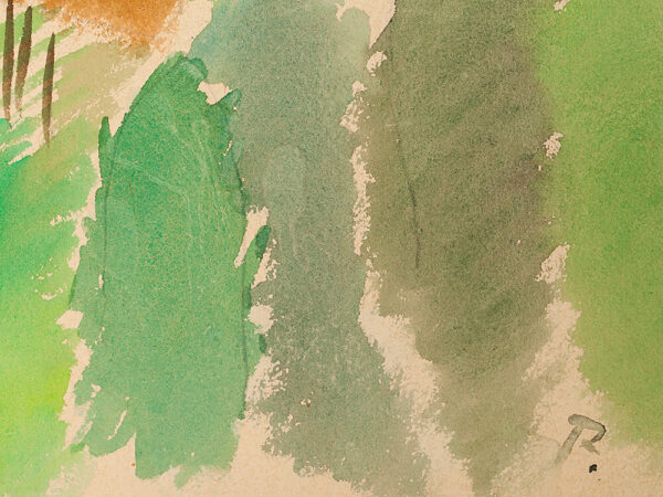 Rudolf Petrik, Autumn Forest, Watercolor, Austria, c.1950 - Image 5