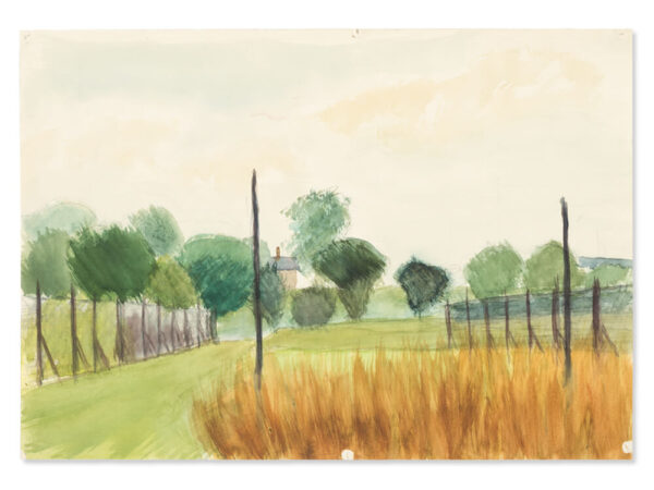 Rudolf Petrik, Greenery, Watercolor, Austria, c. 1950
