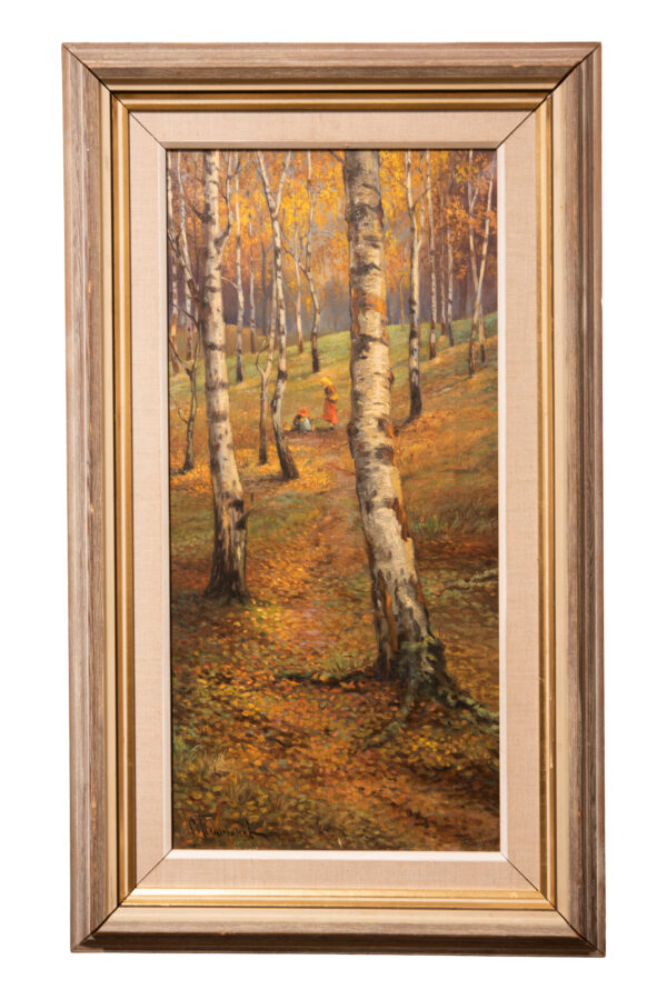 Semyon Platonov 1860-1925, Gathering in The Woods | Semyon Platonov 1860-1925, La Cueillette dans les bois