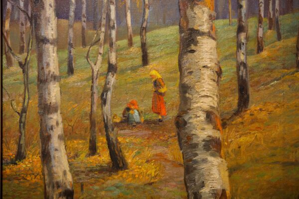Semyon Platonov 1860-1925, Gathering in The Woods | Semyon Platonov 1860-1925, La Cueillette dans les bois - Image 4