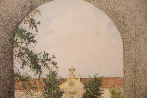 Robert Kasimir 1914-2002, View of a Building With Monument | Robert Kasimir 1914-2002, Blick auf ein Gebäude mit Denkmal - Image 3