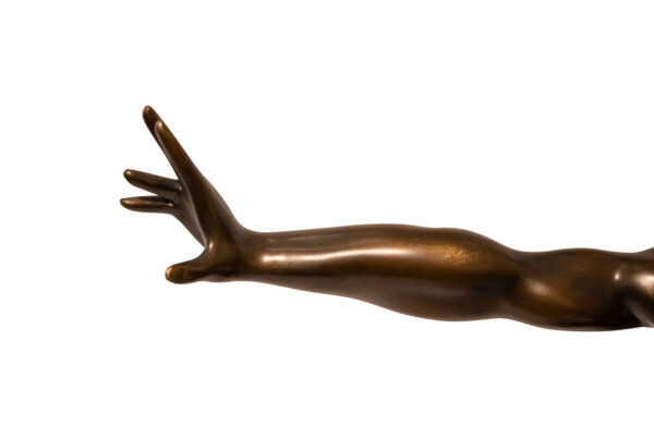 Sculpture The Athlete on marble base | Plastik Skulpture Der Athlet auf Marmorsockel - Image 5