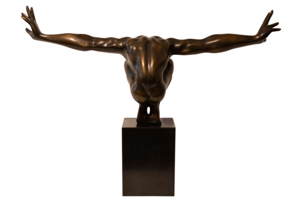 Sculpture The Athlete on marble base | Plastik Skulpture Der Athlet auf Marmorsockel - Image 3