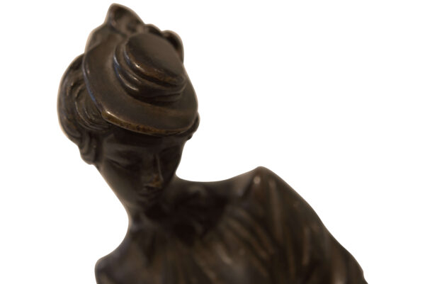 Sculpture English Society Lady Playing Golf | Skulptur Englische Society  Lady beim Golfspiel - Image 3