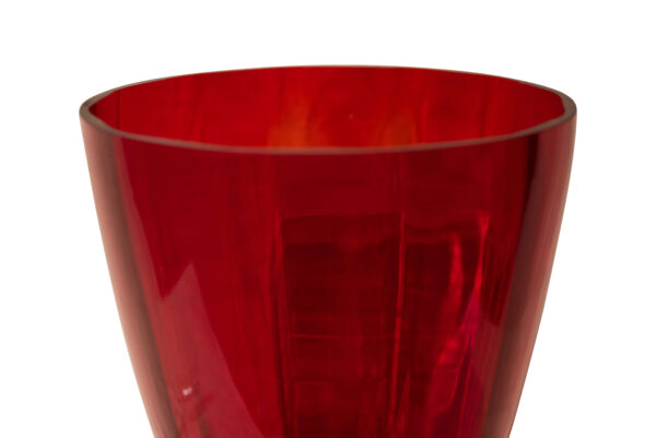 Vase Made of Red Murano Glass | Murano Vase/Pokal rotes Glas, nicht signiert - Image 5
