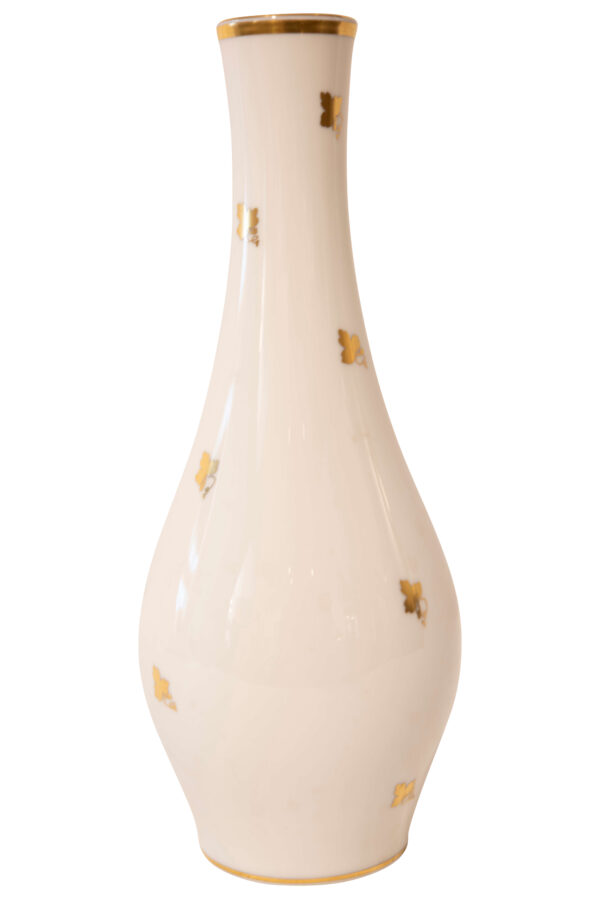 Augarten Vase with Golden Wine Leaves | Augartenvase mit goldenen Weinblättern