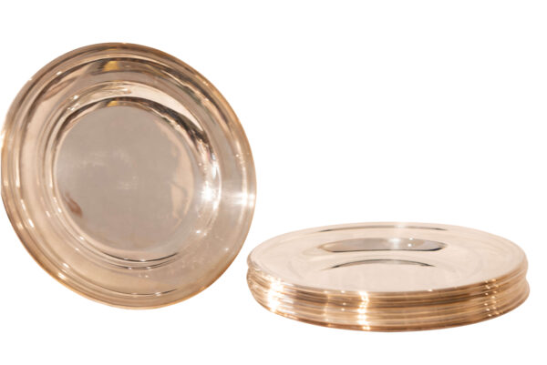 8 Silver Plates | 8 Teller, versilbert