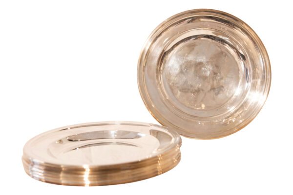 8 Silver Plates | 8 Teller, versilbert - Image 5
