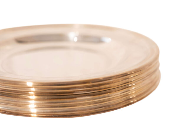 8 Silver Plates | 8 Teller, versilbert - Image 3