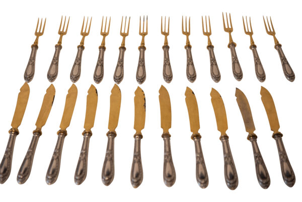 Silver Dessert Cutlery  Austria  | Dessertbesteck Österreich - Image 6