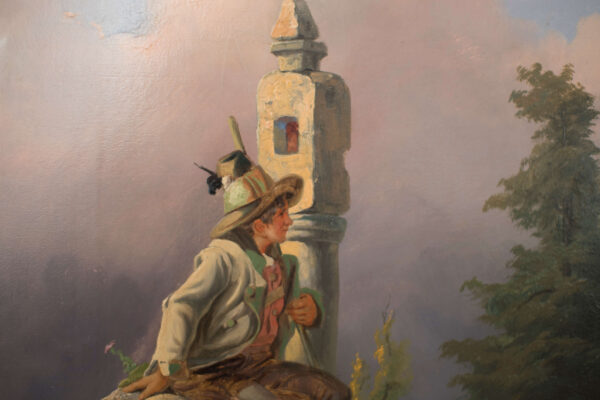 Painter from the circle Friedrich Gauermann "Hunter in the high mountains" - Image 6