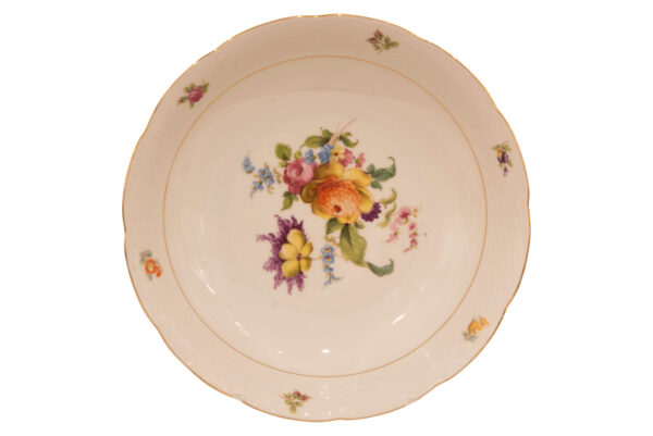 Meissner Ofen und Porzellanfabrik Tafelservice mit Blumen 45 teilig | Meissen Stove and Porcelain Factory Dinner Service with Flowers 45 Pieces - Image 4