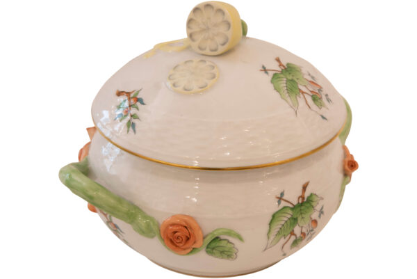 Herend Ungarn Suppenterrine mit ovaler Servierplatte | Herend Hungary Soup Tureen with Oval Serving Plate - Image 5