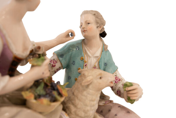 Meissen Schäfergruppe | Meissen Shepherd Group - Image 5