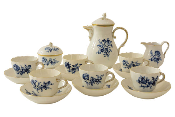 Mokka Service, Blaue Blume, Meissen | Mocha Service, Blue Flower, Meissen