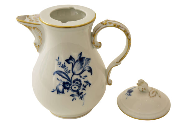 Mokka Service, Blaue Blume, Meissen | Mocha Service, Blue Flower, Meissen - Image 4