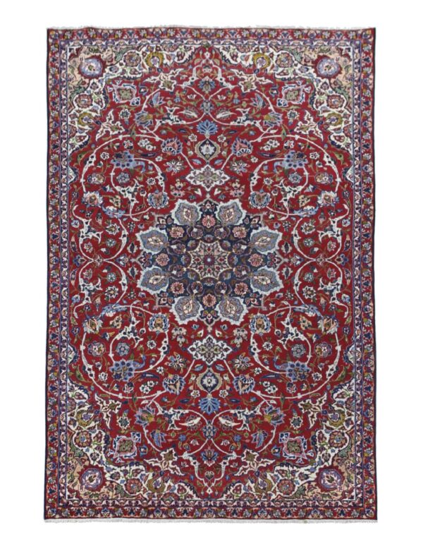 Isfahan wool carpet, 1920-1930 - Image 2