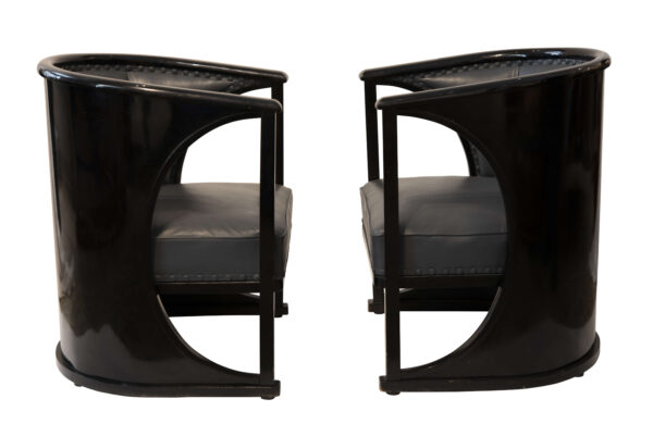 2 Art Deco Armchairs Josef Hoffmann School | Zwei  Sessel Schule Josef Hoffmann - Image 5