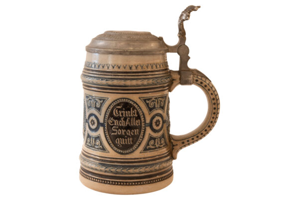 Keramik Bierkrug mit Deckel | Ceramic Beer Mug with Lid