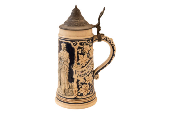 Keramik Bierkrug mit Deckel | Ceramic Beer Mug with Lid