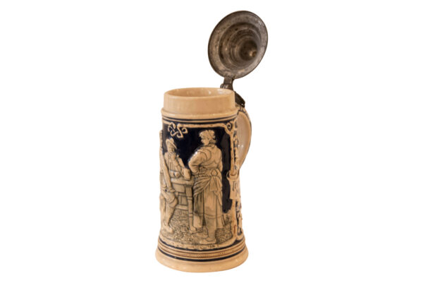 Keramik Bierkrug mit Deckel | Ceramic Beer Mug with Lid - Image 4