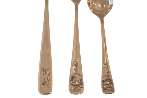 Besteck mit kindlichen Motiven | Cutlery Set Silver Plated with Childish Motifs - Image 3