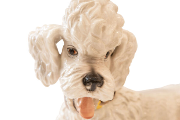 Porzellan Hund, Österreichische Manufaktur  | Porcelain dog, Austrian Manufactory - Image 4