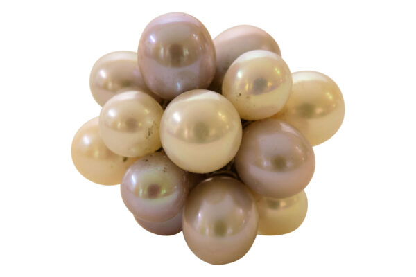 #104 Ring Weißgold mit Süßwasser-Zuchtperlen | White Gold Ring With Freshwater Cultured Pearls - Image 3