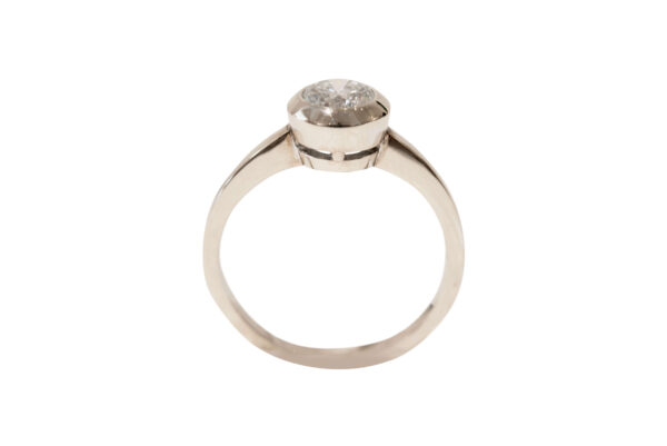 #168 Ring aus Weißgold mit einem Diamanten im Brillantschliff | Ring In White Gold With A Brilliant-Cut Diamond - Image 3