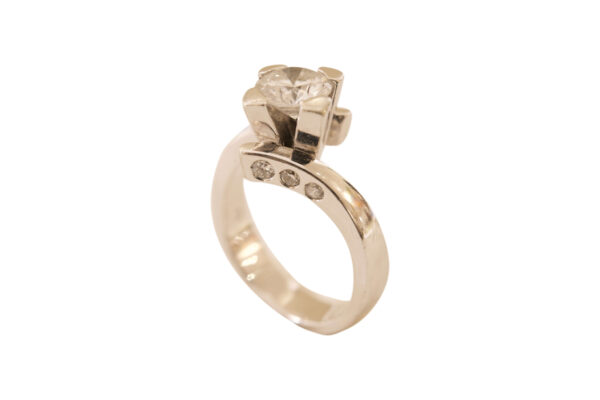 #169 Ring Weißgold mit Brillanten | Ring White Gold With Diamonds - Image 2