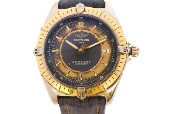 Breitling Antares Stahl und Gelbgold Lederband und Faltschließe | Breitling Antares Steel And Yellow Gold Leather Strap And Folding Clasp - Image 2