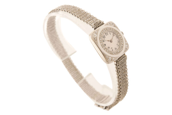 Damenuhr mit Platinarmband mit Diamanten Art Deco | Ladies' Watch With Platinum Bracelet With Diamonds Art Deco - Image 5