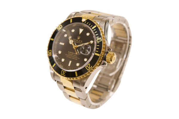 Rolex Submariner schwarzes Zifferblatt Stahl/Gelbgold 750/fine mit einem Stahl/Gelbgoldarmband | Rolex Submariner Black Dial Steel/Yellow Gold 750/Fine With A Steel/Yellow Gold Bracelet - Image 2