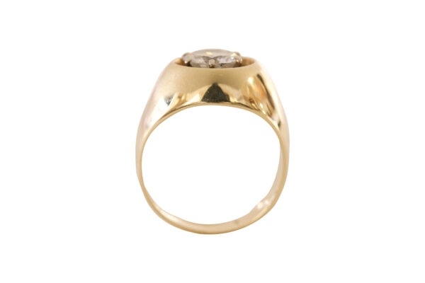 #40 Ring aus Gelbgold mit einem Diamanten im Übergangsschliff | Ring In Yellow Gold With A Transitional-Cut Diamond - Image 2
