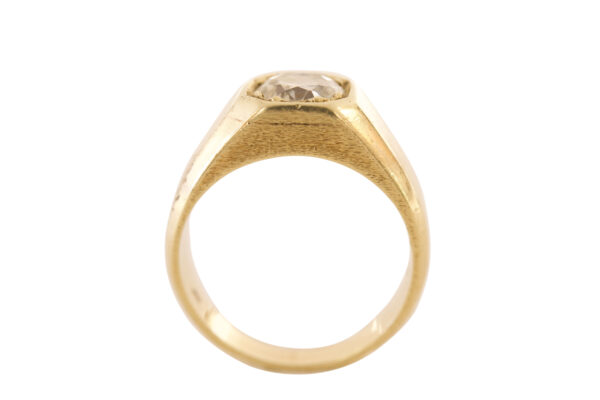 #43 Ring Gelbgold mit einem Brillanten | Yellow Gold Ring With One Diamond - Image 2