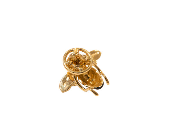 #75 Gelbgold Sabbadini Biene Ohrstecker mit Brillanten | Yellow Gold Sabbadini Bee Stud Earrings With Diamonds - Image 6