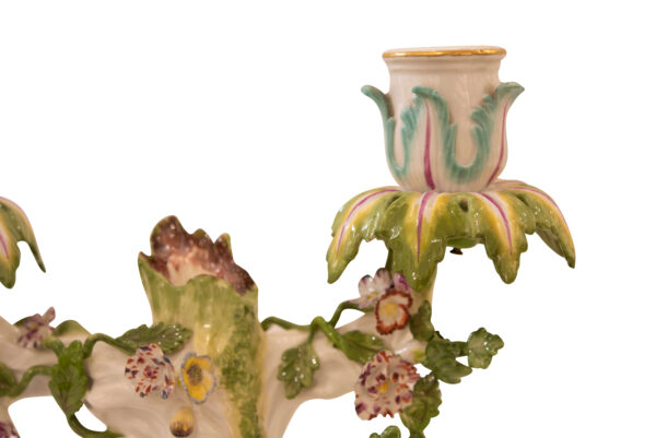 #251 Meissen 1750 Zweiflammiger Kerzenleuchter Der Eierdieb | Meissen 1750 Two-Burner Candlestick The Egg Thief - Image 5