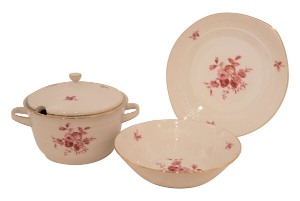 #273 Porzellanfabrik C.M. Hutschenreuther Hohenberg Kaffee- und Tafelservice 61 Stück | Porcelain Factory C.M. Hutschenreuther Hohenberg Coffee And Dinner Service 61 Pieces - Image 4