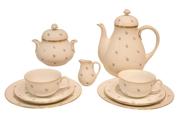 #275 Augarten Porzellanset Alt-Wiener Kornblumenstreuer | Augarten Porcelain Set Old Viennese Cornflower Shaker