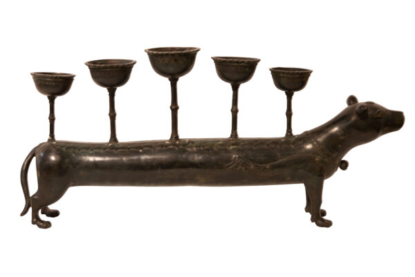 Hund mit 5 Kerzenhalter | Dog with 5 Candle Holders