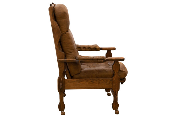 #106 Leather Armchair with Footstool | Ledersessel mit Fußhocker - Image 2