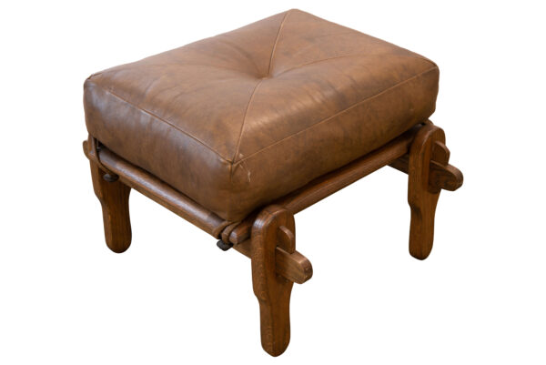 #106 Leather Armchair with Footstool | Ledersessel mit Fußhocker - Image 4