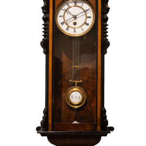 #108 Antique Wall Pendulum Clock Made of Wood | Antike Wandpendeluhr aus Holz