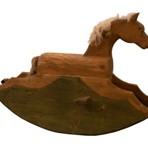 #111 Rustic Wooden Rocking Horse | Rustikales Holzschaukelpferd